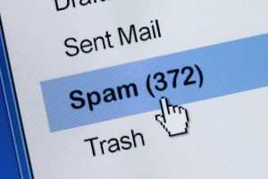 Computer Monitor screen, concept of spam email